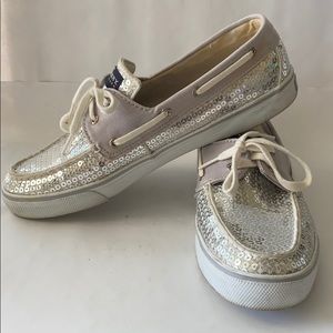 SPERRY Top Sider silver like New